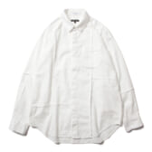 ENGINEERED-GARMENTS-Combo-Short-Collar-Shirt-Solid-Cotton-Flannel-White-168x168
