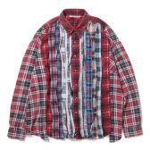 Rebuild-by-Needles-Flannel-Shirt-Ribbon-Shirt-Wide-Fサイズ_2-168x168