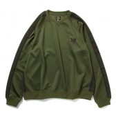 Needles-Track-Crew-Neck-Shirt-Poly-Smooth-Olive-168x168