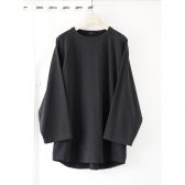COMOLI-コットンジャージ-ベースボールTシャツ-Fade-Black-168x168