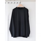COMOLI-コットンジャージ-長袖Tシャツ-Fade-Black-168x168