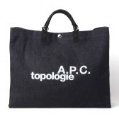 A.P.C.-A.P.C.-TOPOLOGIE-ショッピングバッグ-Indigo-Black-168x168