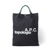 A.P.C.-A.P.C.-TOPOLOGIE-トートバッグ-Indigo-Emerald-168x168