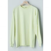 AURALEE-LUSTER-PLAITING-LS-TEE-メンズ-Lime-Yellow-168x168