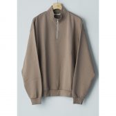 AURALEE-ELASTIC-HIGH-GAUGE-SWEAT-HALF-ZIP-PO-メンズ-Gray-Beige-168x168