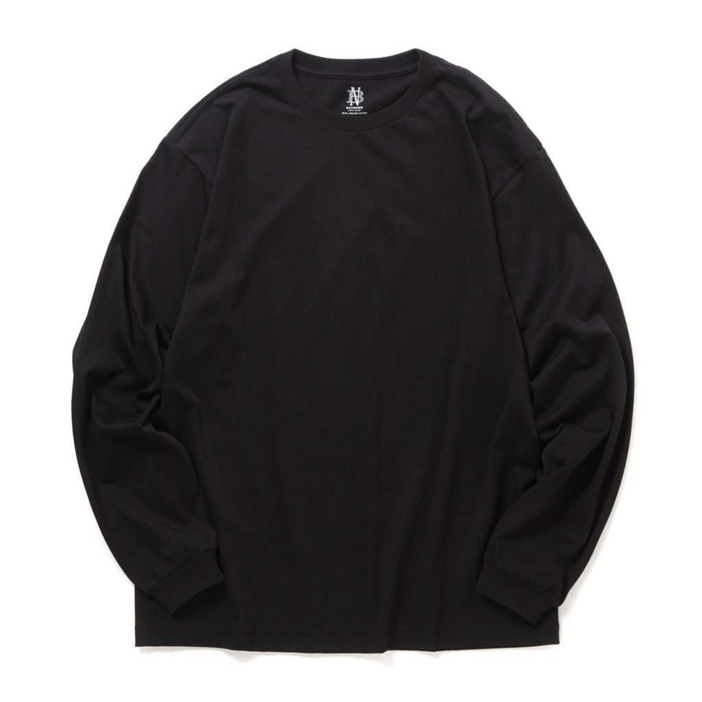 BATONER-ORGANIC-COTTON-TUBE-CREW-NECK-メンズ-Black-1024x1024