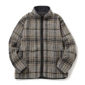 Needles-W.U.-Piping-Jacket-WPEPCAPN-Plaid-Tweed-Sax-Brown-Grey-168x168