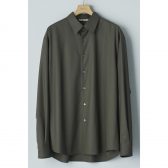 AURALEE-SUPER-FINE-TROPICAL-WOOL-SHIRT-メンズ-Dark-Khaki-168x168