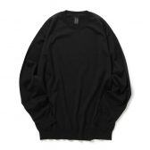 BATONER-HIGH-GAUGE-CREW-NECK-メンズ-Black-168x168