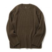 BATONER-SOLID-WOOL-RIB-CREW-NECK-メンズ-Olive-168x168