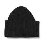 BATONER-SOLID-WOOL-SHORT-CAP-メンズ-Black-168x168