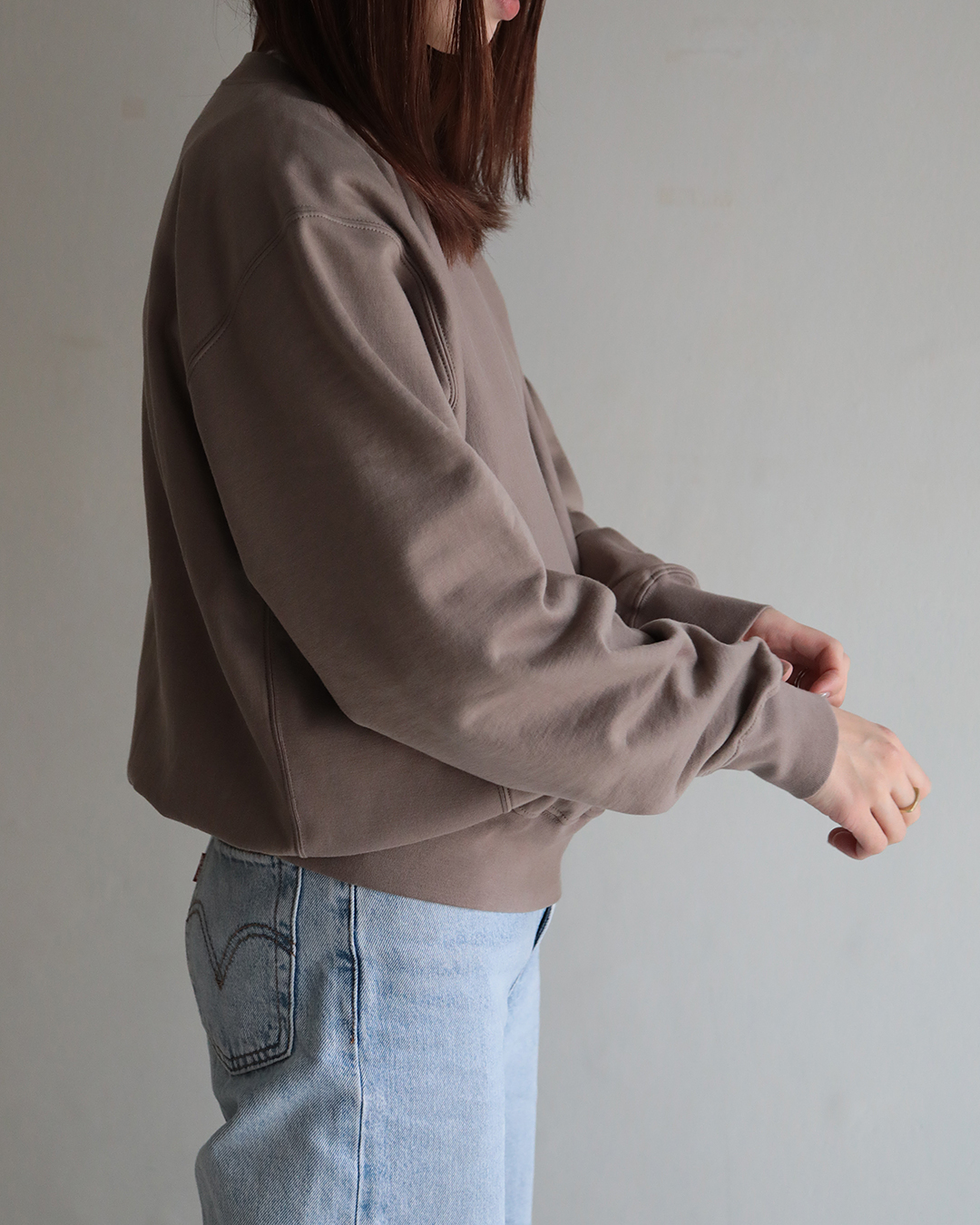 ブランド一覧 | ワールド オンラインストア 美品 モカ ポリエステルススエットパーカ オーラリー AURALEE トップス