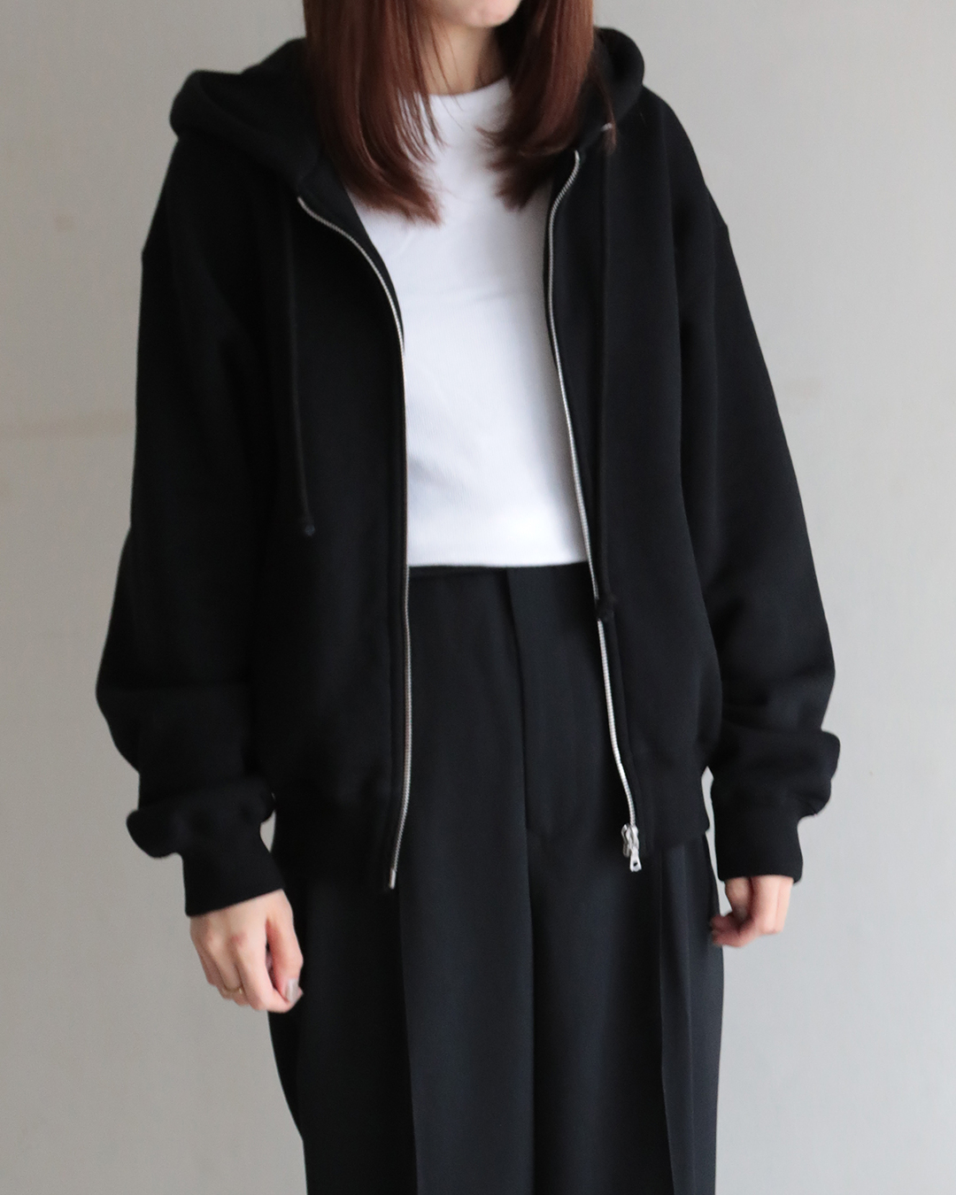 AURALEE オーラリー 黒 パーカー - トップス 