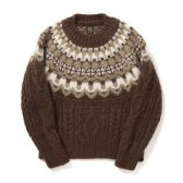 BATONER-MOHAIR-NORDIC-CREW-NECK-レディース-Brown-168x168