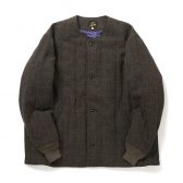 Needles-Quilted-Crew-Neck-Jacket-Wool-Windowpane-Olive-168x168