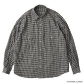 Porter-Classic-ROLL-UP-FLANNEL-GINGHAM-CHECK-SHIRT-Black-168x168