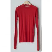 AURALEE-SUPER-HIGH-GAUGE-SHEER-RIB-LS-TEE-レディース-Red-168x168