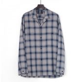 ESSAY-SH-1-SHADOW-CHECK-OPEN-COLLAR-SHIRT-Blue-Check-168x168