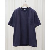 COMOLI-サープラス-Tシャツ-Navy-168x168