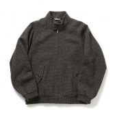 AURALEE-Men-ALPACA-WOOL-SILK-TWEED-ZIP-BLOUSON-メンズ-Gray-Brown-Hairline-168x168