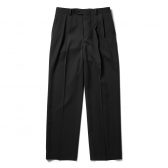 AURALEE-Men-LIGHT-WOOL-MAX-GABARDINE-TWO-TUCK-SLACKS-メンズ-Top-Black-168x168