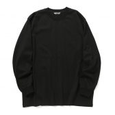 AURALEE-Men-LUSTER-PLAITING-LS-TEE-メンズ-Black-168x168