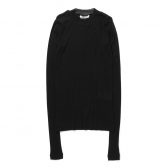 AURALEE-Women-SUPER-HIGH-GAUGE-SHEER-RIB-LS-TEE-レディース-Black-168x168