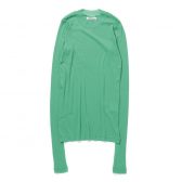 AURALEE-Women-SUPER-HIGH-GAUGE-SHEER-RIB-LS-TEE-レディース-Jade-Green-168x168