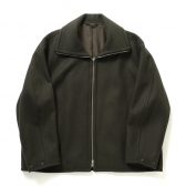 YOKE-Melton-Stand-Collar-Zip-Blouson-Dark-Olive-168x168