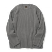 BATONER-SOLID-WOOL-RIB-CREW-NECK-メンズ-Melange-Gray-168x168