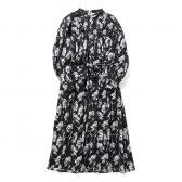 ENGINEERED-GARMENTS-Banded-Painter-Dress-Cotton-Brushed-Floral-Print-レディース-Black-White-168x168