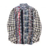 Needles-Rebuild-by-Needles-Flannel-Shirt-Ribbon-Shirt-Wide-Fサイズ_1-168x168