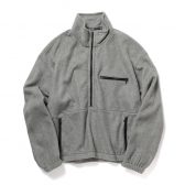 AURALEE-Men-PURE-SILK-COMFORT-FLEECE-HALF-ZIP-PO-メンズ-Top-Gray-168x168