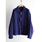 COMOLI-縮絨ウール-ジップショートジャケット-Purple-Blue-168x168