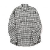 Porter-Classic-ROLL-UP-FLANNEL-GINGHAM-CHECK-SHIRT-Charcoal-Gray-168x168