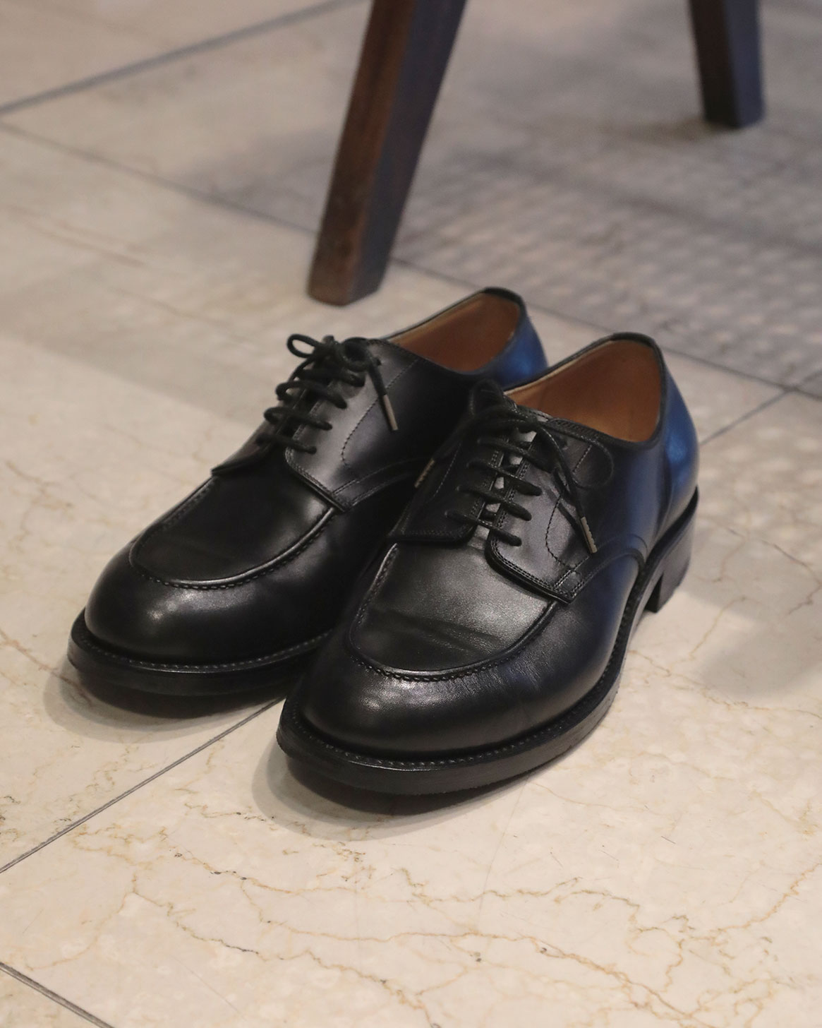 forme / Hand mocca Blucher – Black 撮影画像