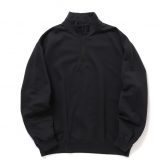 AURALEE-Men-ELASTIC-HIGH-GAUGE-SWEAT-HALF-ZIP-PO-メンズ-Ink-Black-168x168