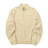 AURALEE-Men-ELASTIC-HIGH-GAUGE-SWEAT-HALF-ZIP-PO-メンズ-Ivory-Beige-168x168