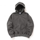 KANEMASA-PHIL.-36G-Fine-Sweat-Zip-Hoodie-Charcoal-Pigment-168x168