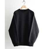 COMOLI-コットン裏毛-クルーネック-Black-168x168