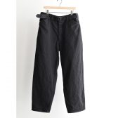 COMOLI-ブラックデニム-ベルテッドパンツ-Black-168x168
