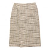 AURALEE-Women-SILK-LINEN-NEP-CHECK-WRAP-SKIRT-レディース-Ivory-Beige-Check-168x168