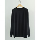 COMOLI-コットンジャージ-長袖Tシャツ-Black-168x168