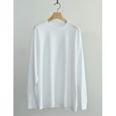COMOLI-コットンジャージ-長袖Tシャツ-White-168x168