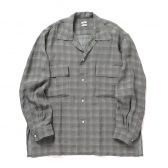 YOKE-Jacqard-Plaid-Open-Collar-Shirt-Gray-168x168
