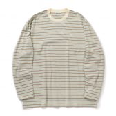 AURALEE-Men-GRADIENT-STRIPE-JERSEY-LS-TEE-メンズ-Fade-Mint-Stripe-168x168