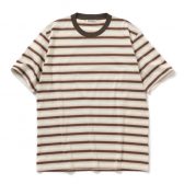 AURALEE-Men-GRADIENT-STRIPE-JERSEY-TEE-メンズ-Fade-Brown-Stripe-168x168