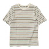 AURALEE-Women-GRADIENT-STRIPE-JERSEY-TEE-レディース-Fade-Mint-Stripe-168x168