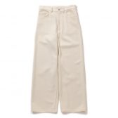 AURALEE-Women-SILK-NEP-DENIM-5P-WIDE-PANTS-レディース-Ivory-White-168x168