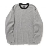 BATONER-32G-SMOOTH-KNIT-LONG-SLEEVE-T-SHIRT-メンズ-Ivory×Black-Pin-Border-168x168